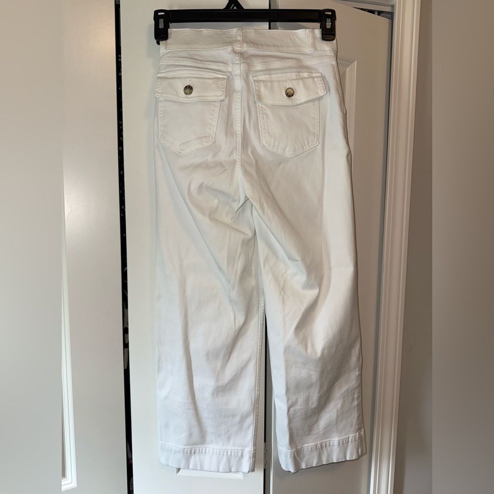 SPANX Stretch Twill Cropped Wide Leg Pants Women’s Size Small - Picture 8 of 11